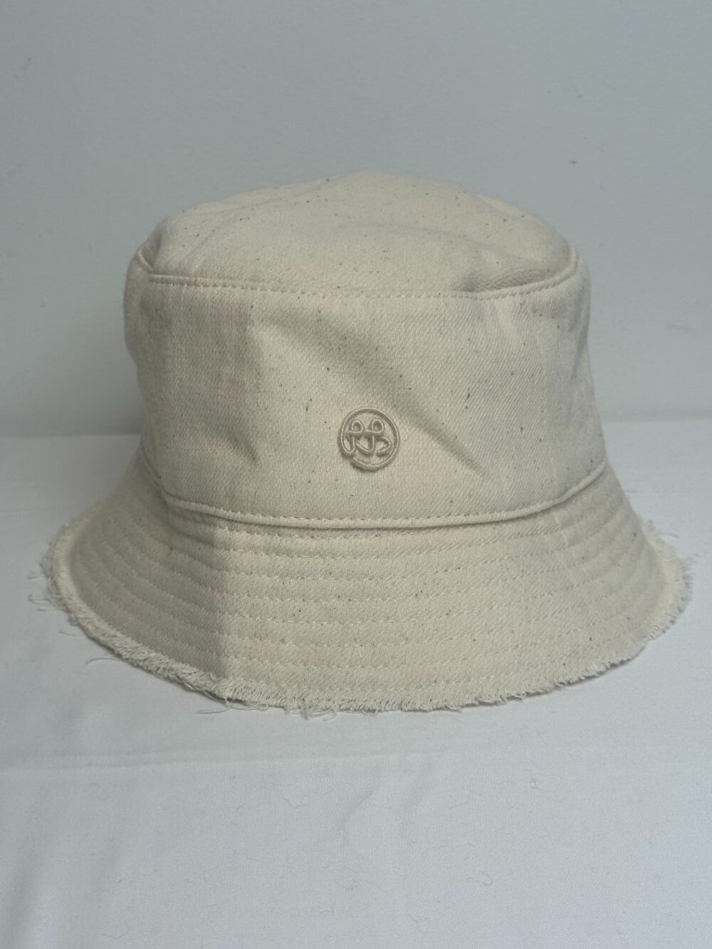 Ruslan Baginskiy Ivory Raw Edge Bucket Hat Size XL